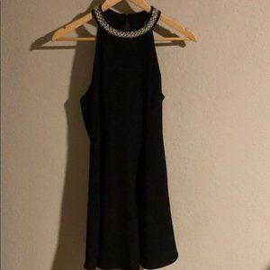 ONE CLOTHING M Black dress with jewel neckline